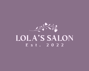 Luxury Salon Wordmark logo design