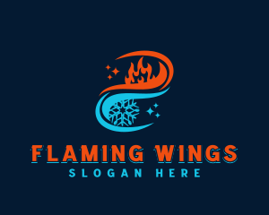 Fire Ice Thermal Ventilation logo design