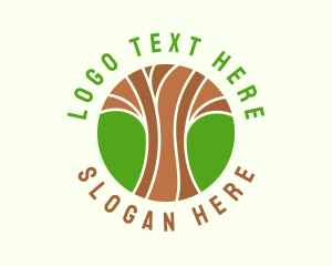 Green Nature Tree  logo