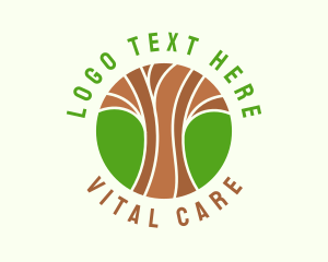 Green Nature Tree  logo