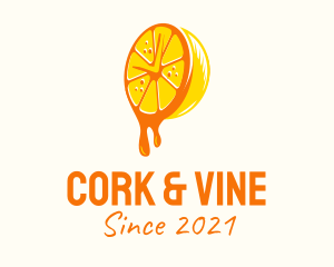 Lemon Juice Clock  logo design