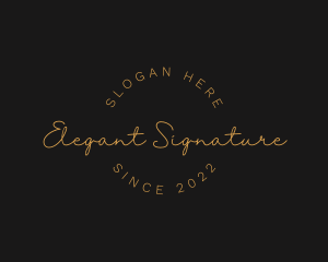 Classy Handwritten Signature logo design