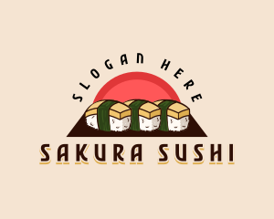 Tamago Sushi Nigiri logo design