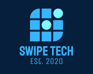 Blue Tech Company logo design