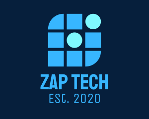 Blue Tech Company logo design