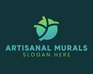 Natural Eco Leaf logo design