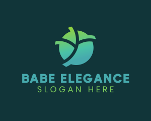 Natural Eco Leaf logo design