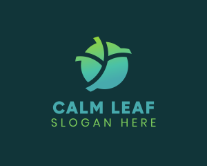 Natural Eco Leaf logo design