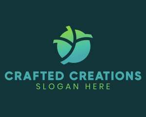 Natural Eco Leaf logo design