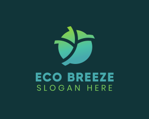 Natural Eco Leaf logo design