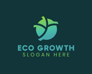 Natural Eco Leaf logo design