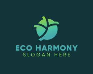 Natural Eco Leaf logo design