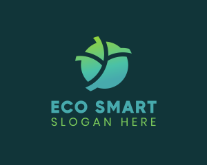 Natural Eco Leaf logo design