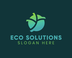 Natural Eco Leaf logo design