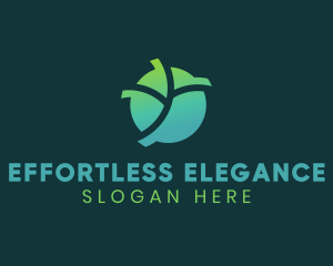 Natural Eco Leaf logo design