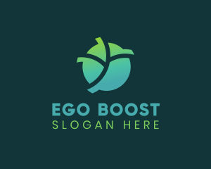 Natural Eco Leaf logo design