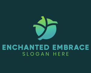 Natural Eco Leaf logo design