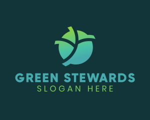 Natural Eco Leaf logo design