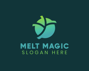 Natural Eco Leaf logo design