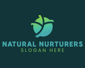 Natural Eco Leaf logo design