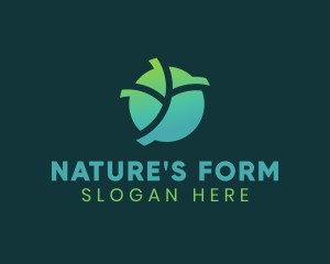 Natural Eco Leaf logo design