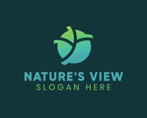 Natural Eco Leaf logo design