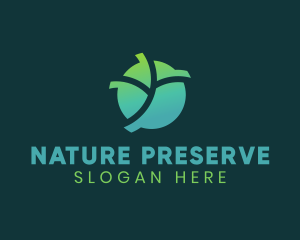 Natural Eco Leaf logo design