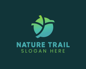 Natural Eco Leaf logo design