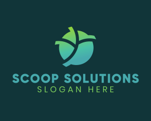 Natural Eco Leaf logo design