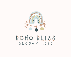 Rainbow Boho Daycare logo design