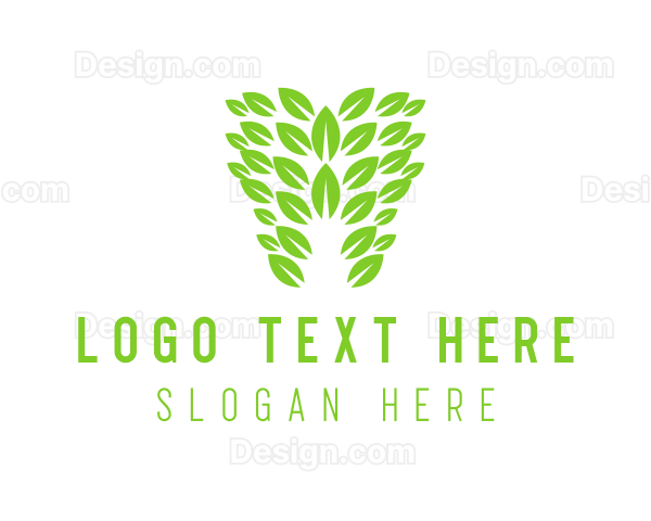 Green Leaf Tooth Logo