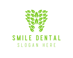 Green Leaf Tooth logo design