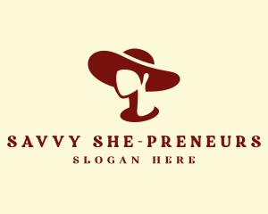 Fashionista Floppy Hat logo design