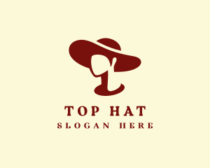 Fashionista Floppy Hat logo design