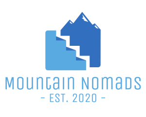 Mountain Peak Stairs logo design