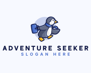 Penguin Worker Career logo design