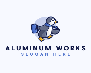 Penguin Worker Career logo design