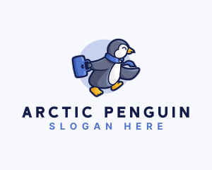 Penguin Worker Career logo design