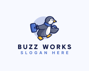 Penguin Worker Career logo design