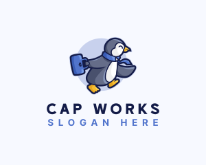 Penguin Worker Career logo design