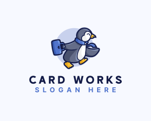 Penguin Worker Career logo design