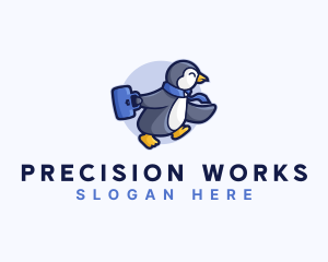 Penguin Worker Career logo design