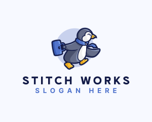 Penguin Worker Career logo design