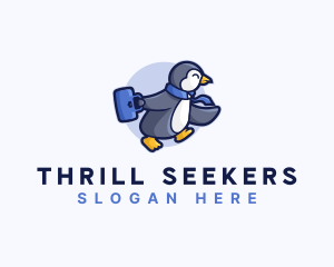 Penguin Worker Career logo design