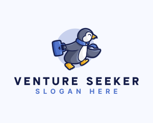 Penguin Worker Career logo design