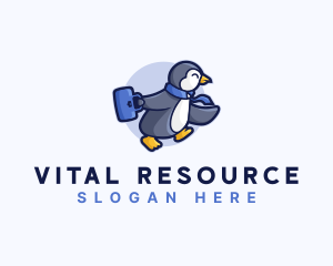 Penguin Worker Career logo design