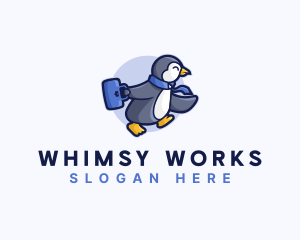 Penguin Worker Career logo design