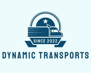 Truck Transportation Delivery  logo design