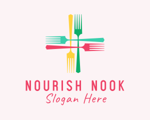 Meal Fork Cross logo