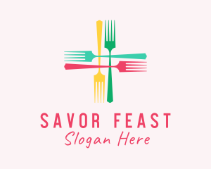 Meal Fork Cross logo